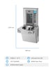 Oasis P8EBQY Hands-Free Filler + VersaCooler with QUASAR UV Out 2
