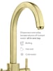 Culligan Milano Swan 3-in-1 Instant Boiling Water Tap – Unfinished Brass 3