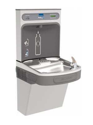 Elkay LZS8WSS2K Filtered EZH2O Bottle Filling Station and Drinking Fountain with Single Cooler
