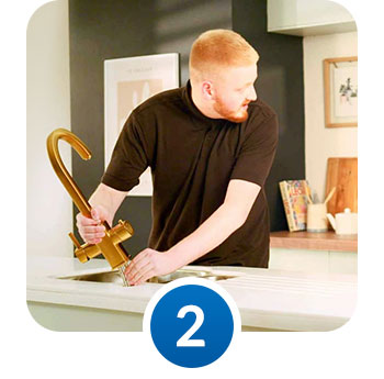 Step 2 Delivered and installed by our team of experts.