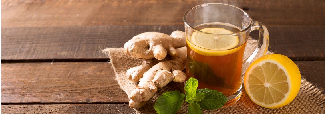 Hot ginger tea