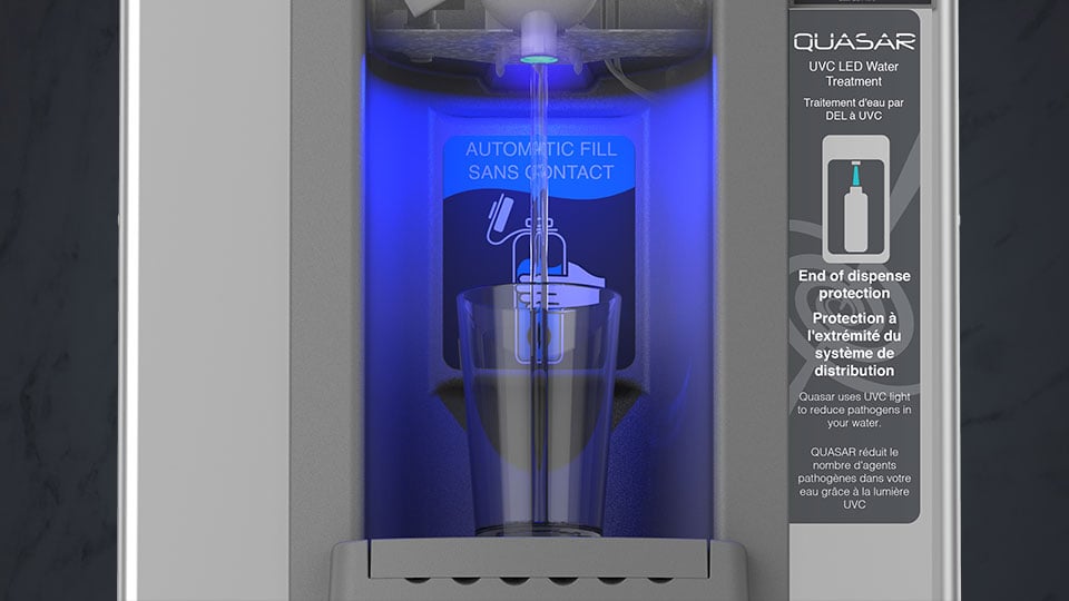How does UV light sanitise drinking water?